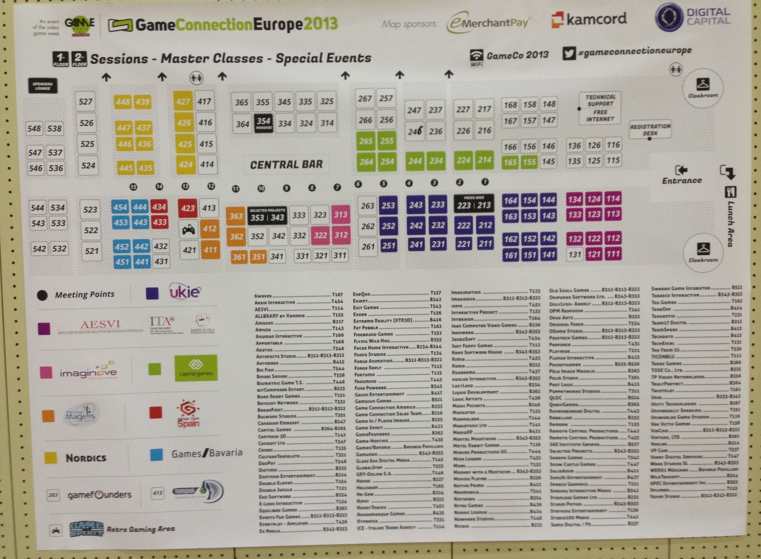 GC Europe conference map